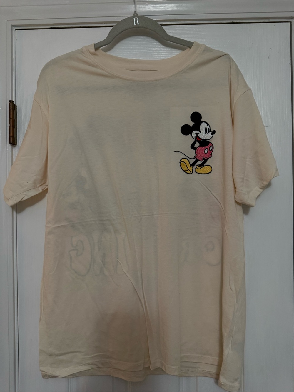 Cream Mickey Mouse Graphic Tee